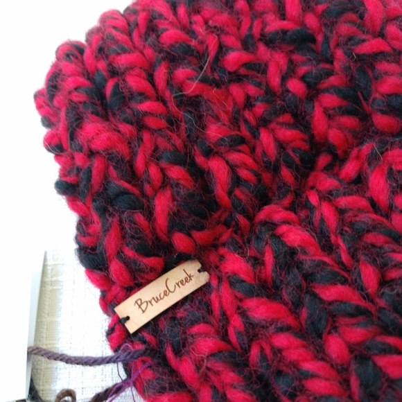 Headband Earwarmer Turban Crossover Knit UGA Handmade Knit Bulky Top Knot - Picture 7 of 7